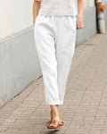 Women's Linen-Cotton Harem Trouser