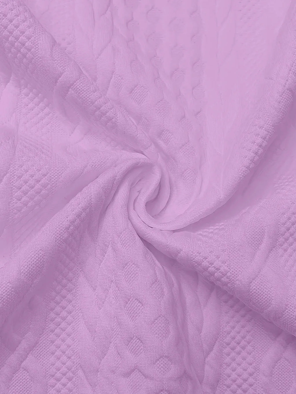 Pink Jacquard Hooded Jacket