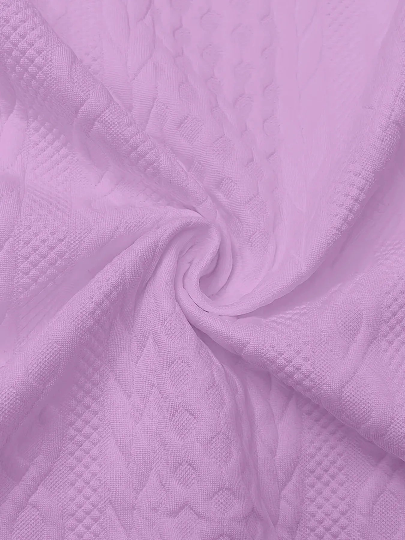 Pink Jacquard Hooded Jacket
