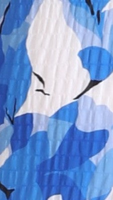 Floral one-shoulder maxi dress, print detail view