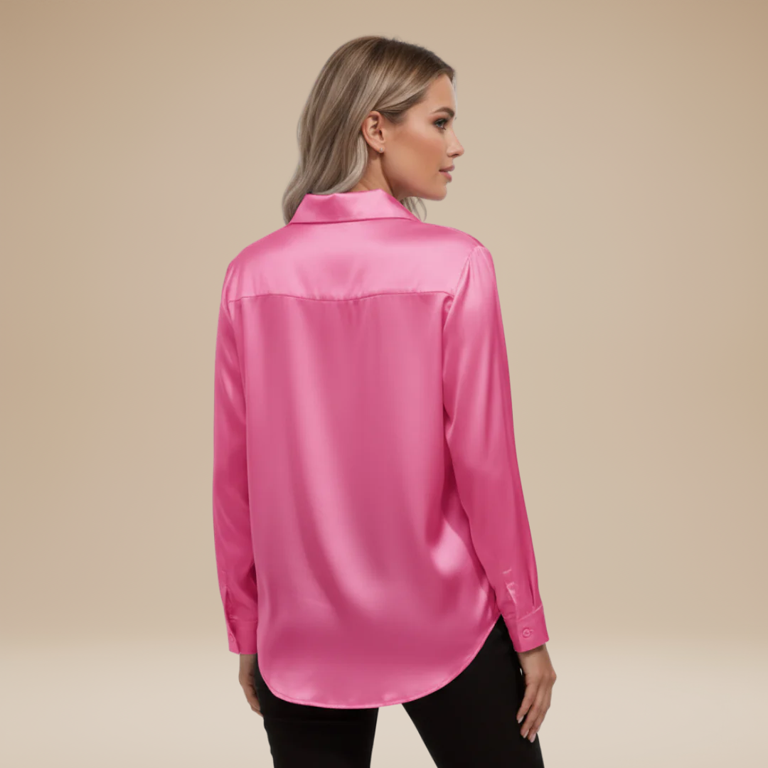 Elegant Women's Satin Shirt