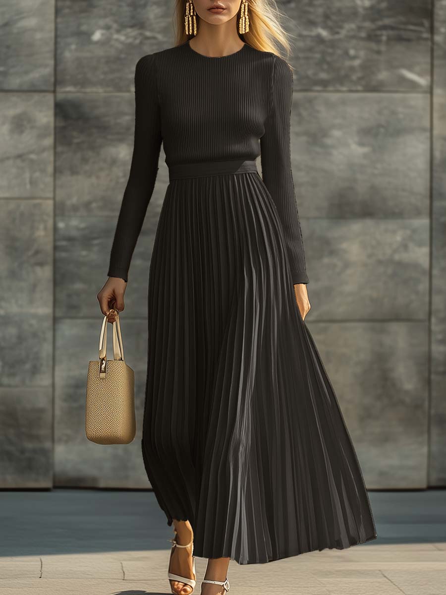 Cream knit maxi dress