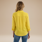 Women's Classic Button-Up Shirt – Lightweight Cotton Blouse