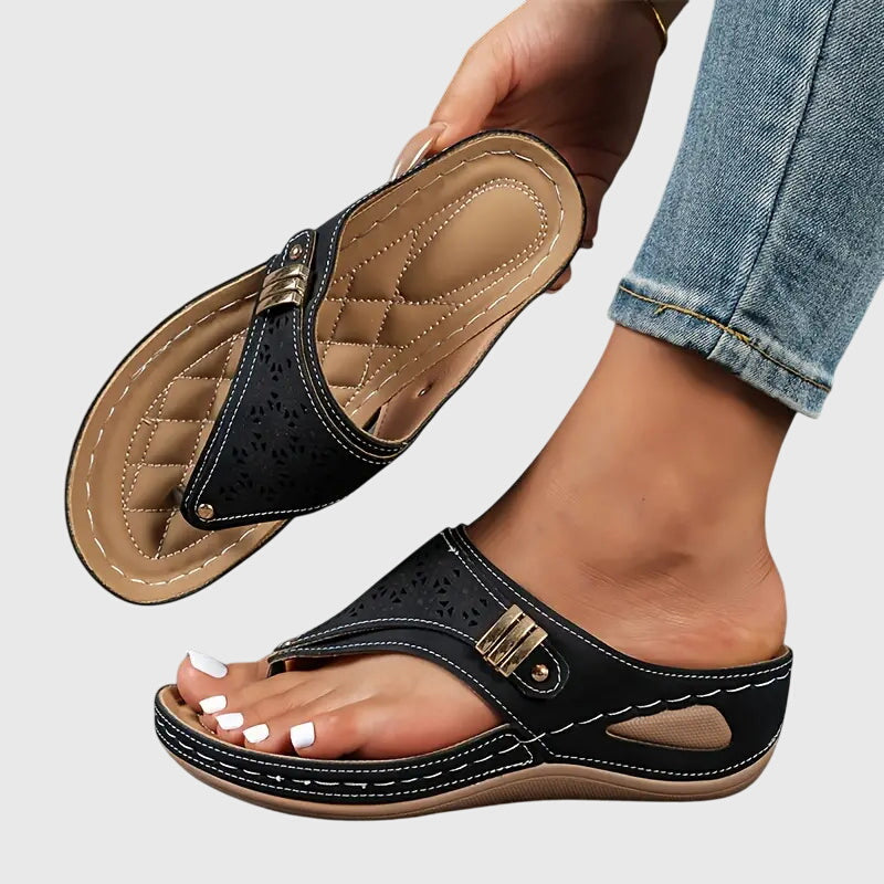 Orthopaedic slip-on sandals sole detail