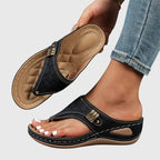 Orthopaedic slip-on sandals sole detail
