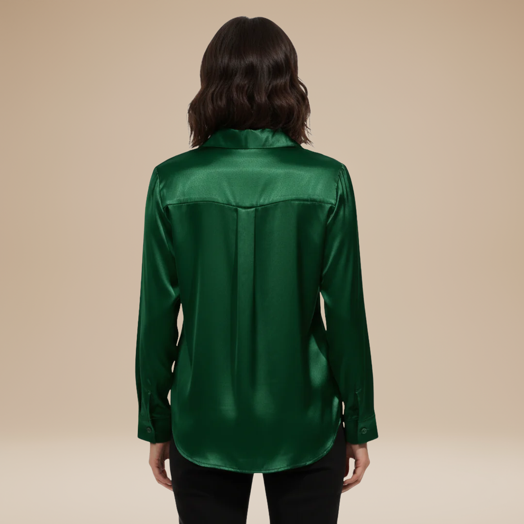 Elegant Women's Satin Shirt