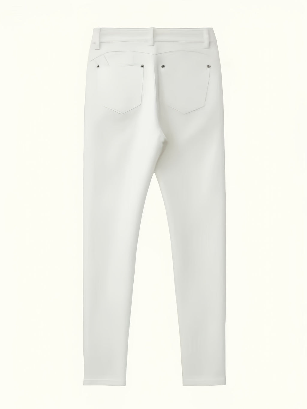 Ivory White Slim-Fit Stretch Skinny Jeans