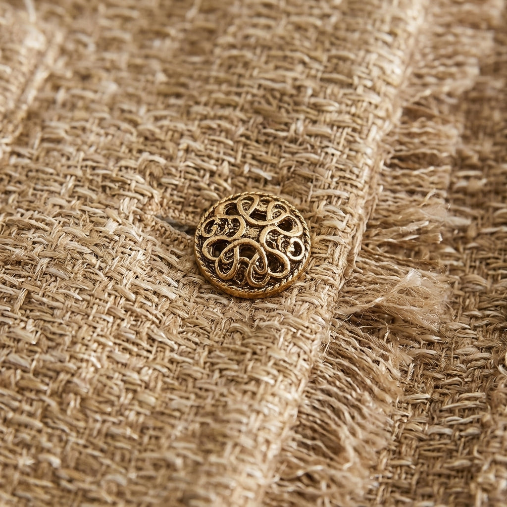 Brown cropped tweed jacket