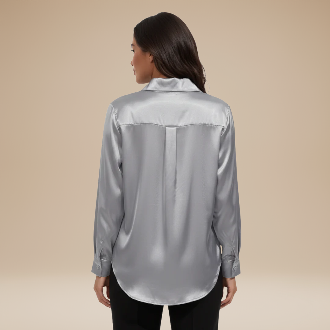 Elegant Women's Satin Shirt