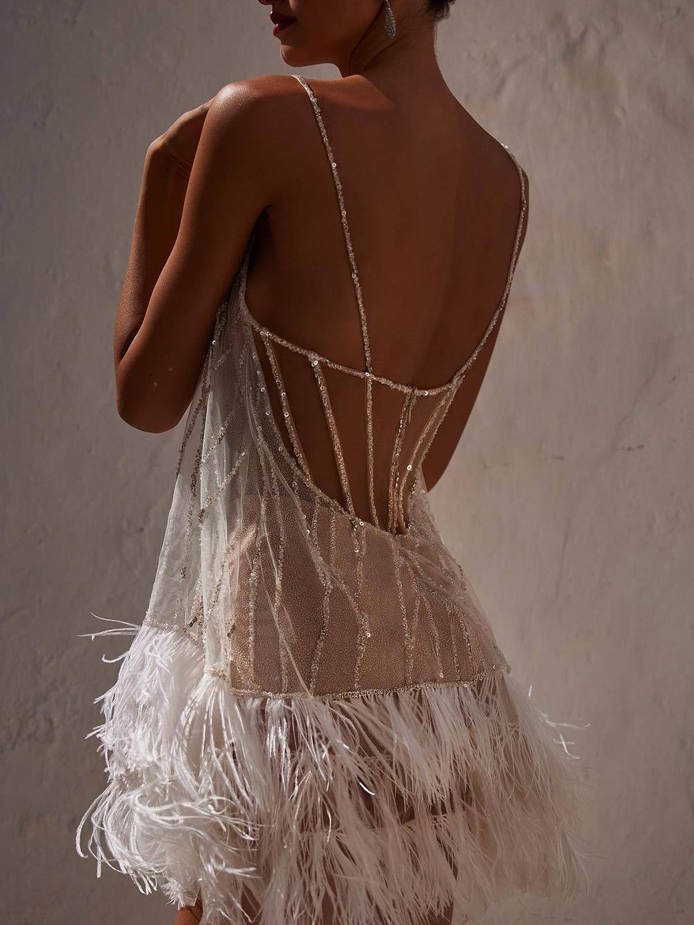 Mini sundress open back detail | Alba Muse