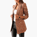 Brown Tweed Blazer, front view