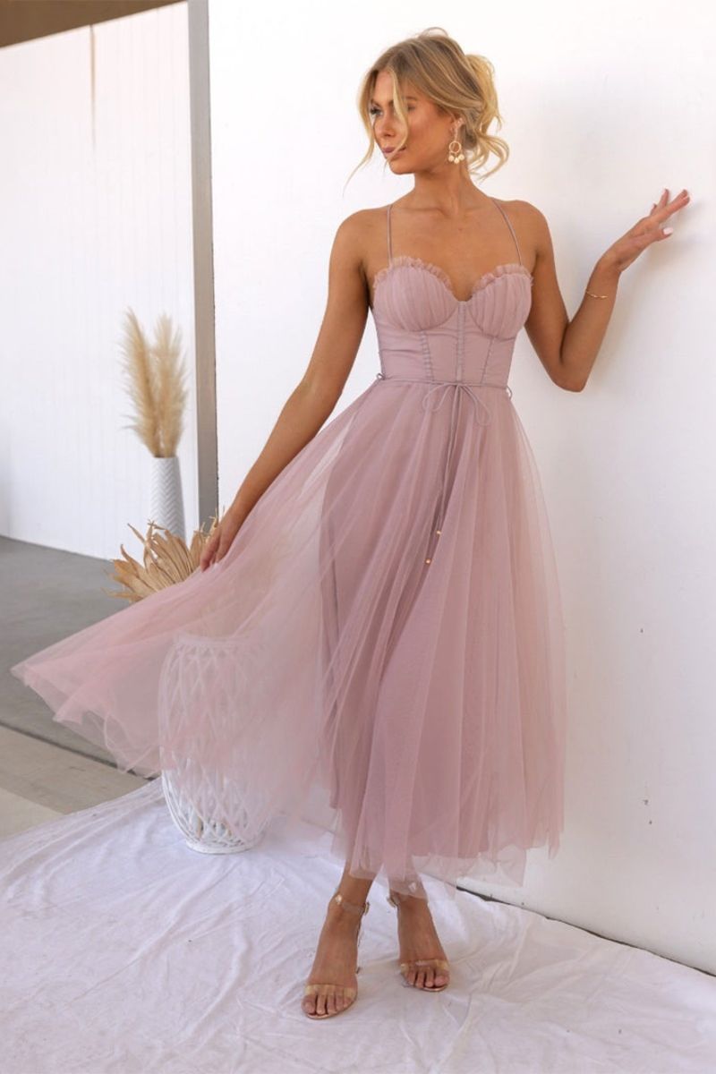 Women's Tulle Midi Dress