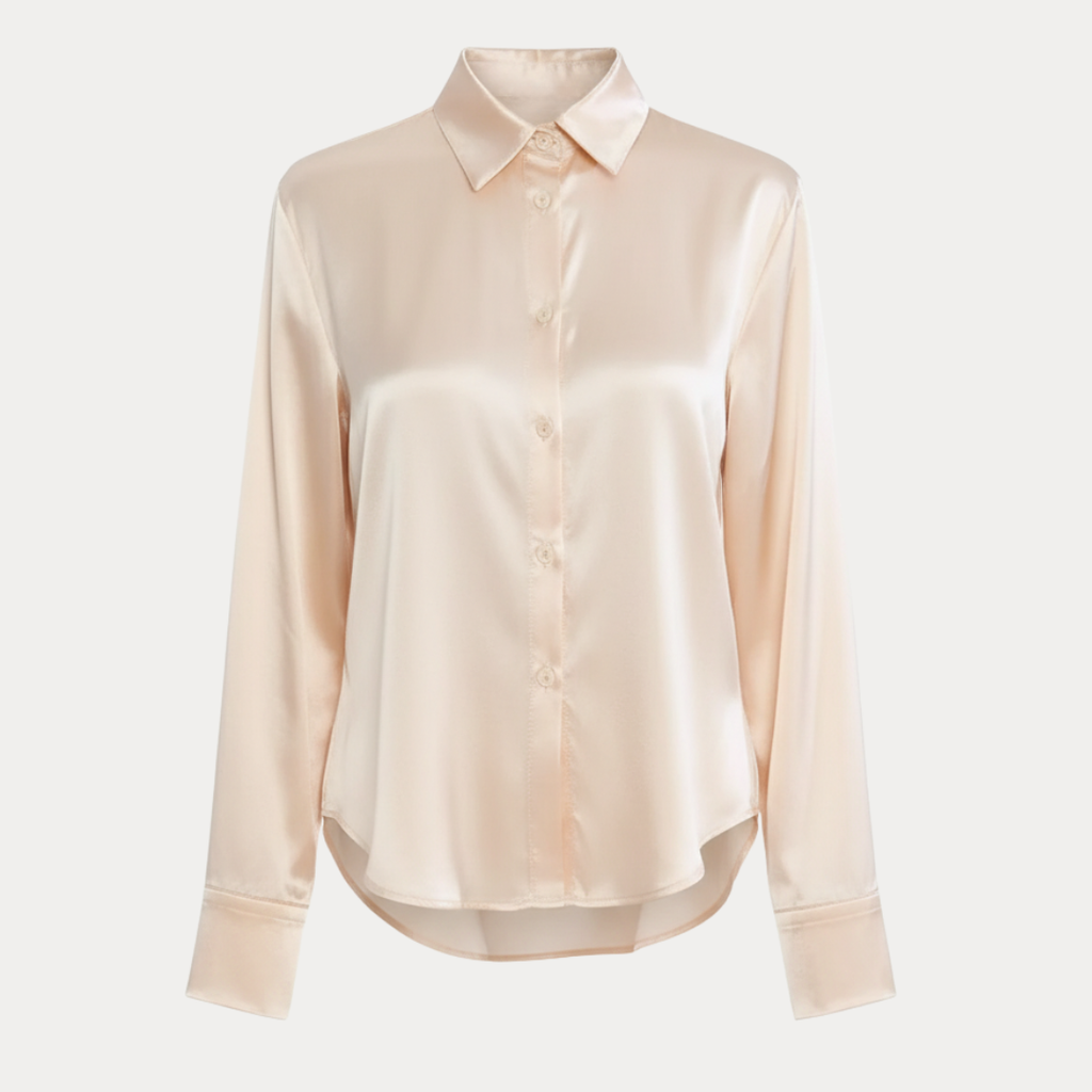Elegant Women's Satin Shirt