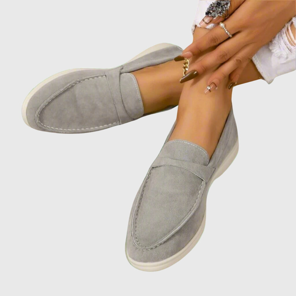 Women's classic comfort loafers non-slip sole detail