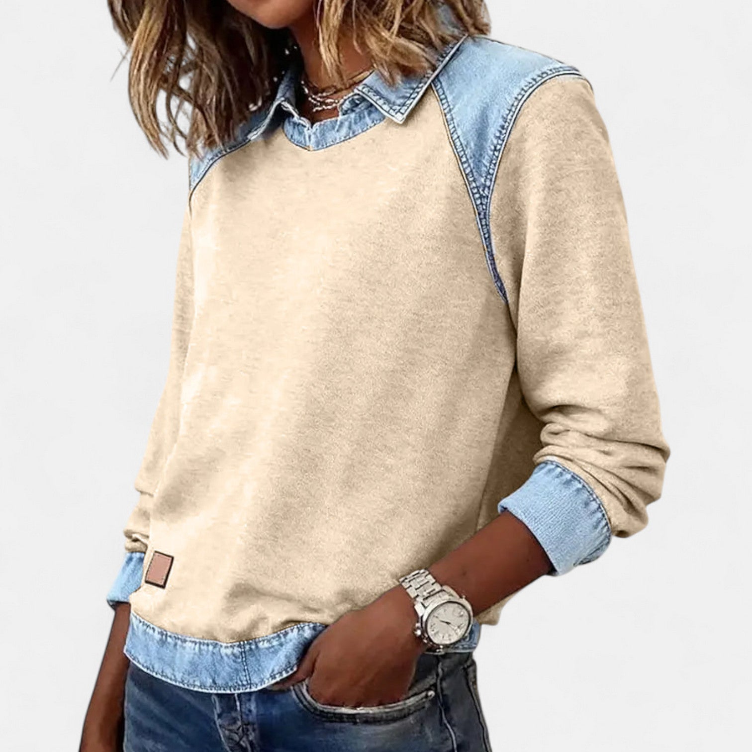 Collared Long Sleeve Knit Jumper