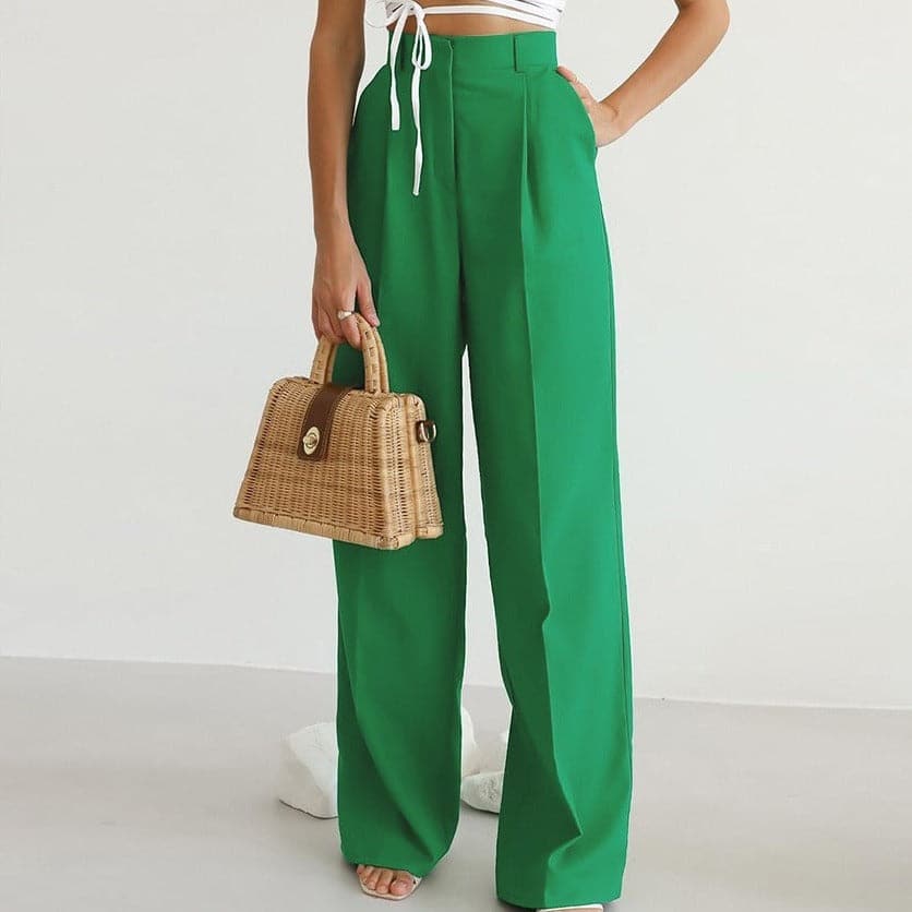 Women’s Pleated Palazzo Trousers