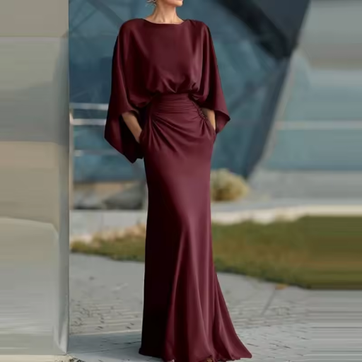 Sleeveless V-Neck A-Line Midi Dress