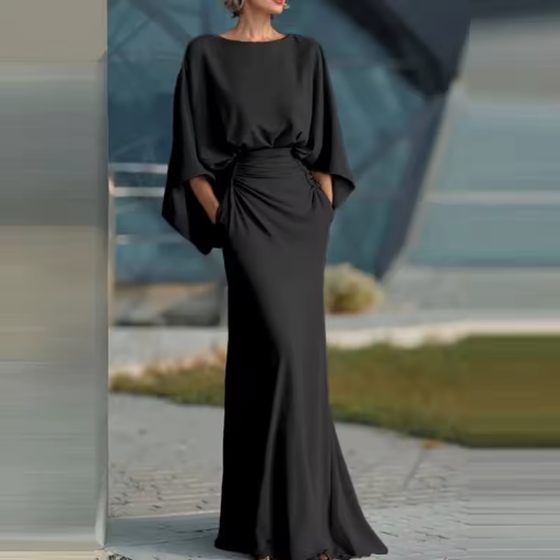 Sleeveless V-Neck A-Line Midi Dress