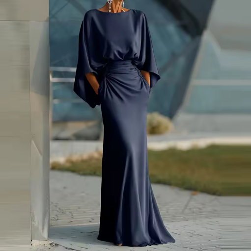 Sleeveless V-Neck A-Line Midi Dress
