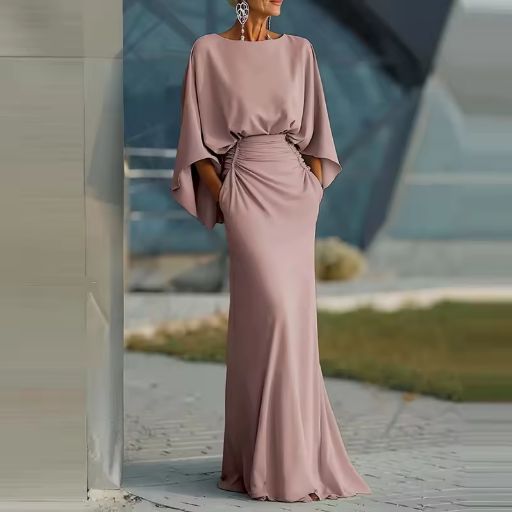 Sleeveless V-Neck A-Line Midi Dress