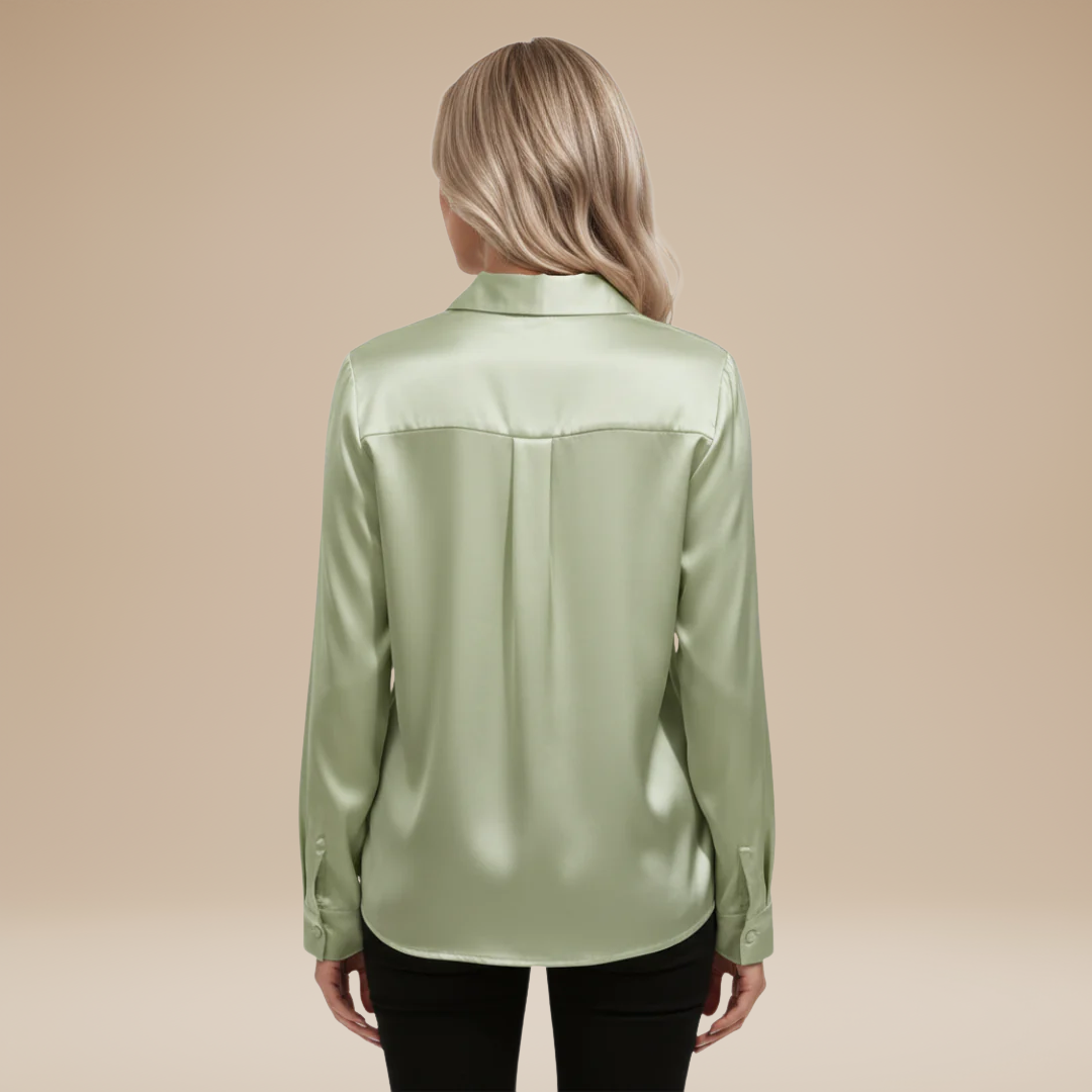 Elegant Women's Satin Shirt