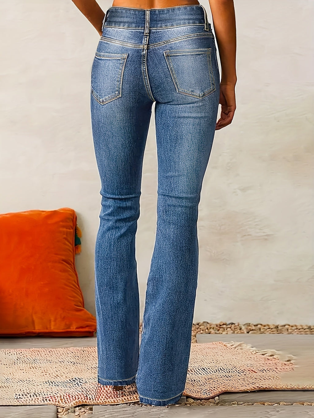 Classic Flare Jeans — worn on model