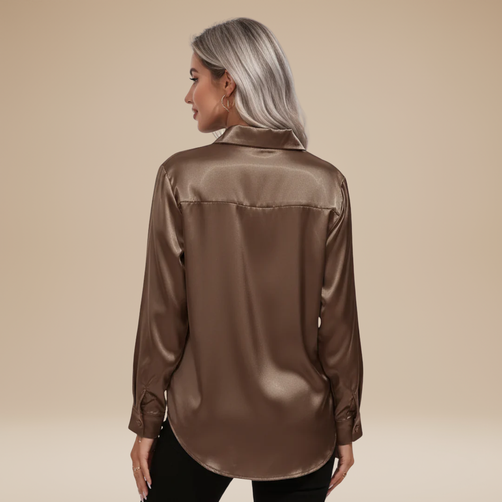 Elegant Women's Satin Shirt
