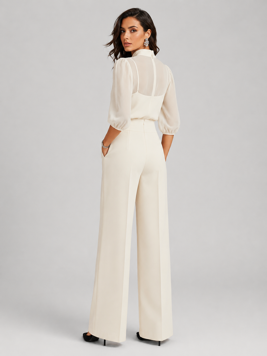 Amara Three-Piece Chiffon Co-Ord Set