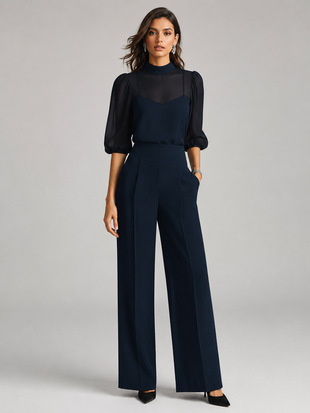Amara Three-Piece Chiffon Co-Ord Set