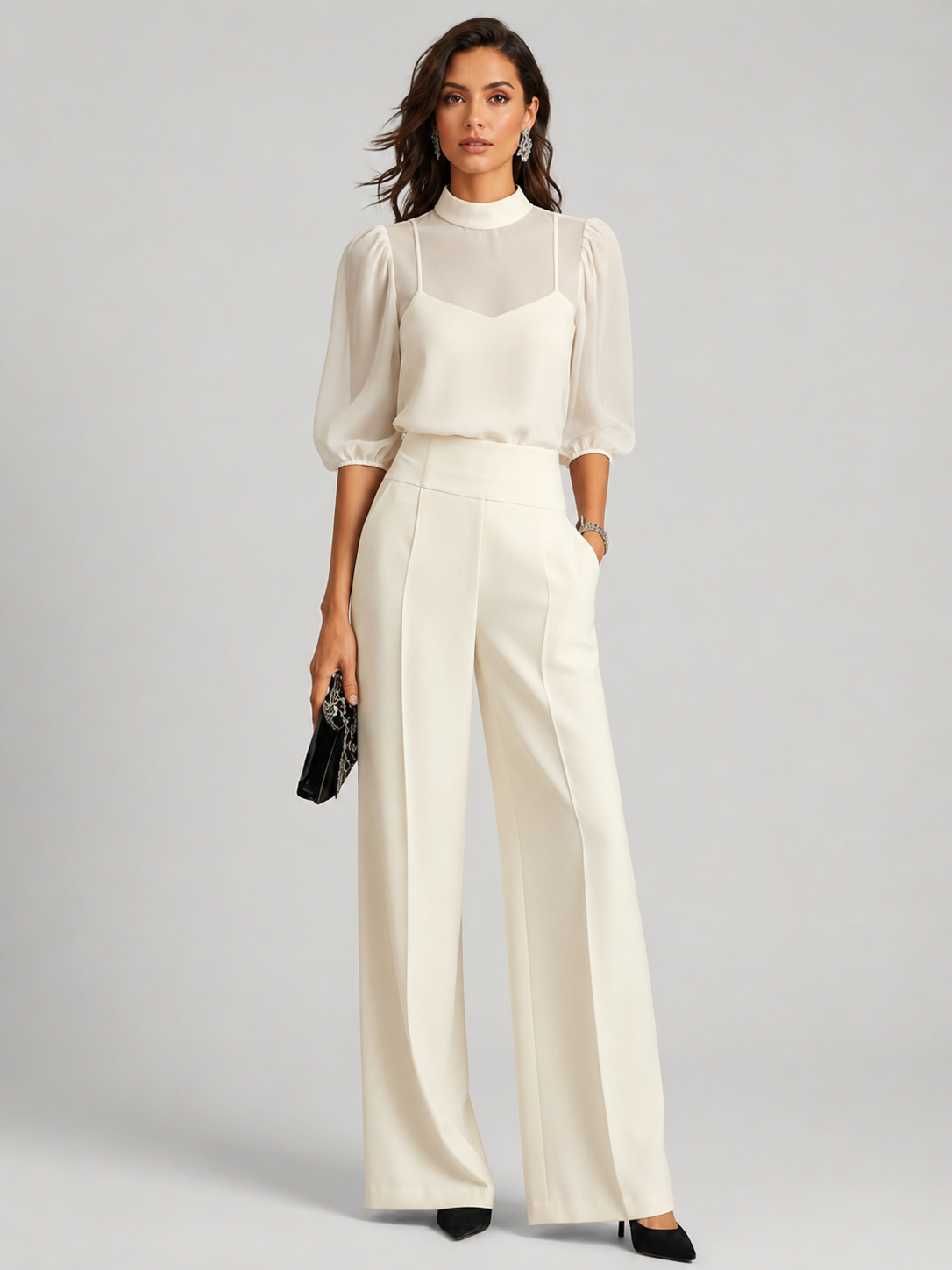 Amara Three-Piece Chiffon Co-Ord Set