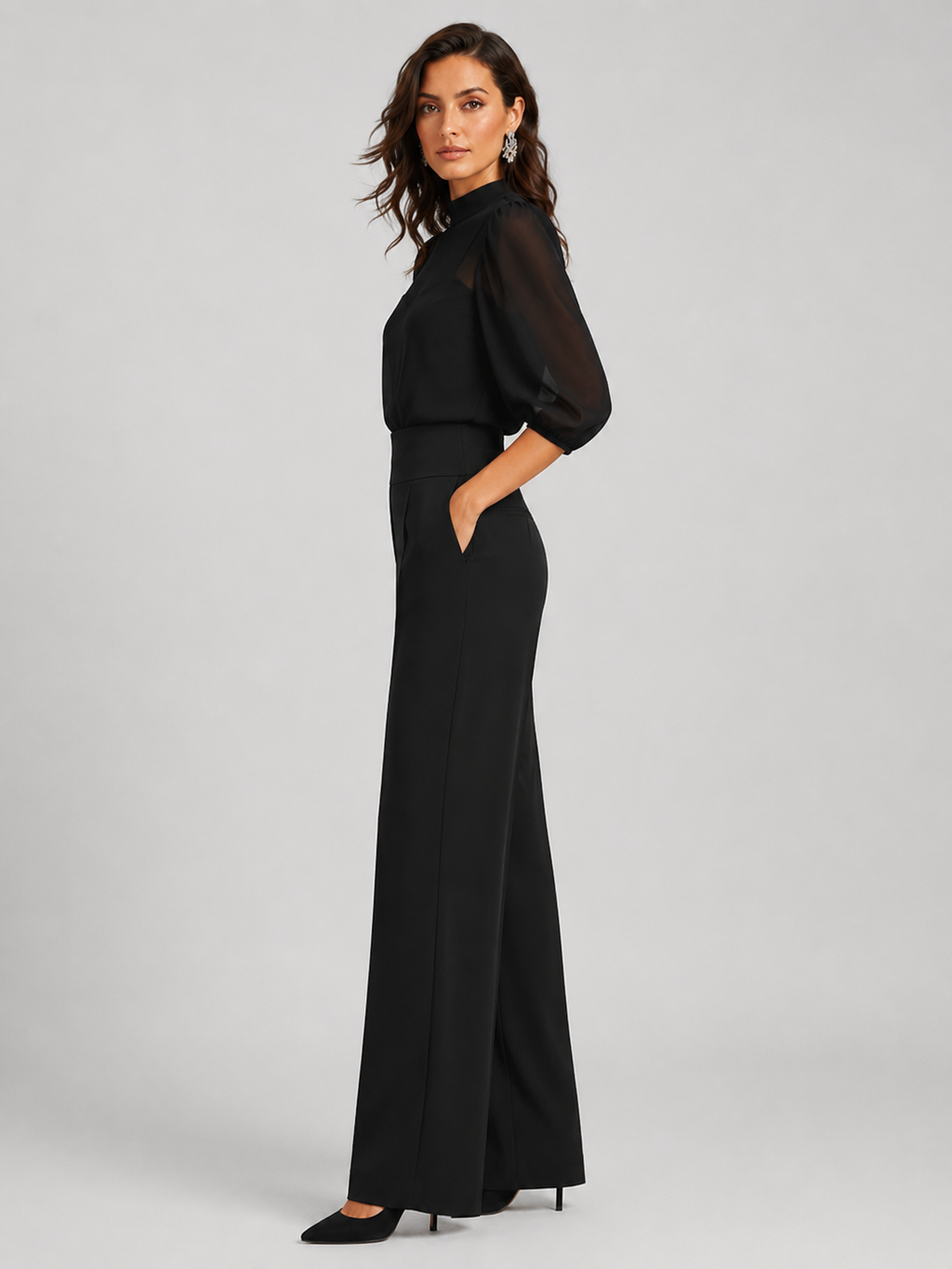 Amara Three-Piece Chiffon Co-Ord Set