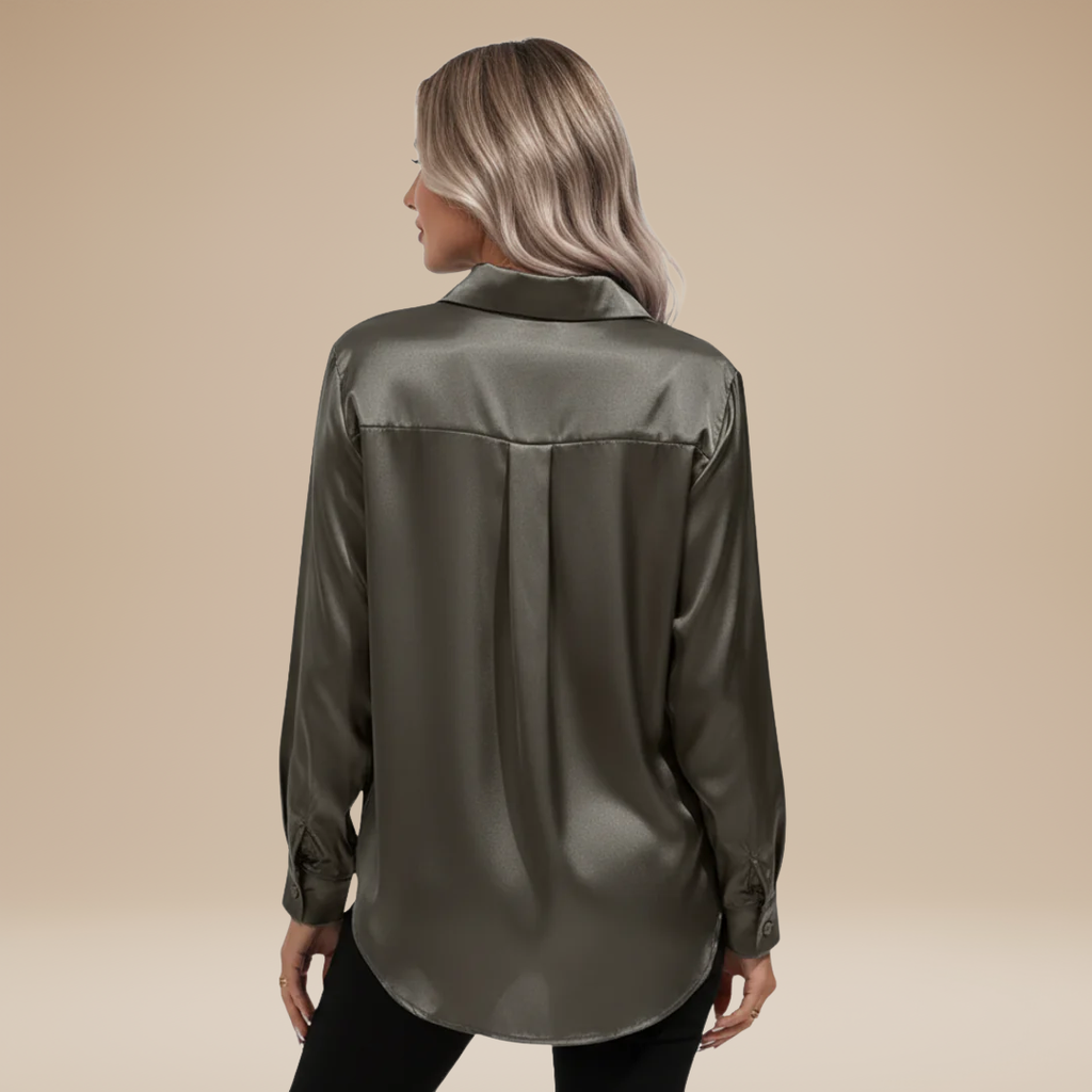 Elegant Women's Satin Shirt