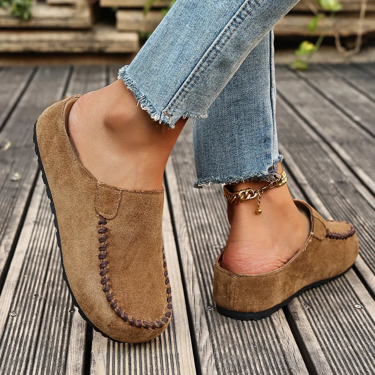 Brown Slip-On Loafers