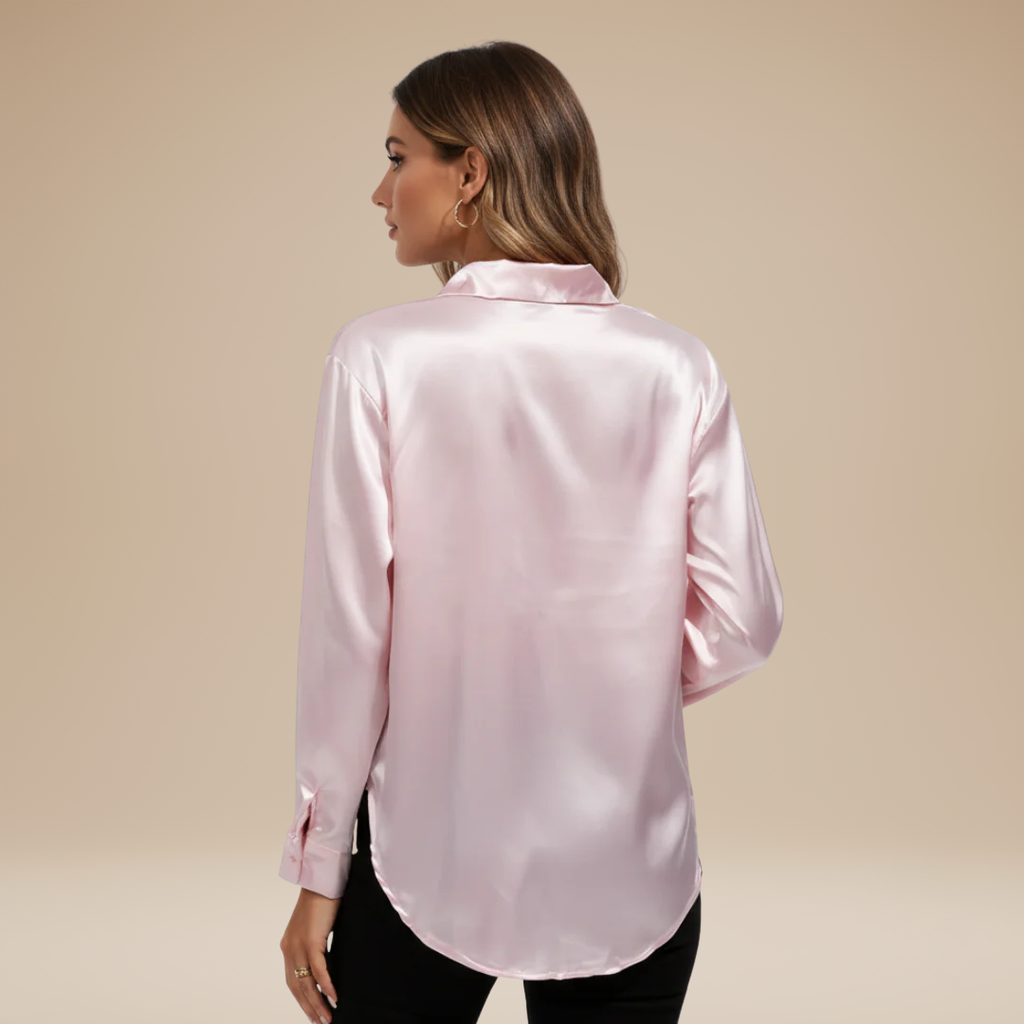 Elegant Women's Satin Shirt