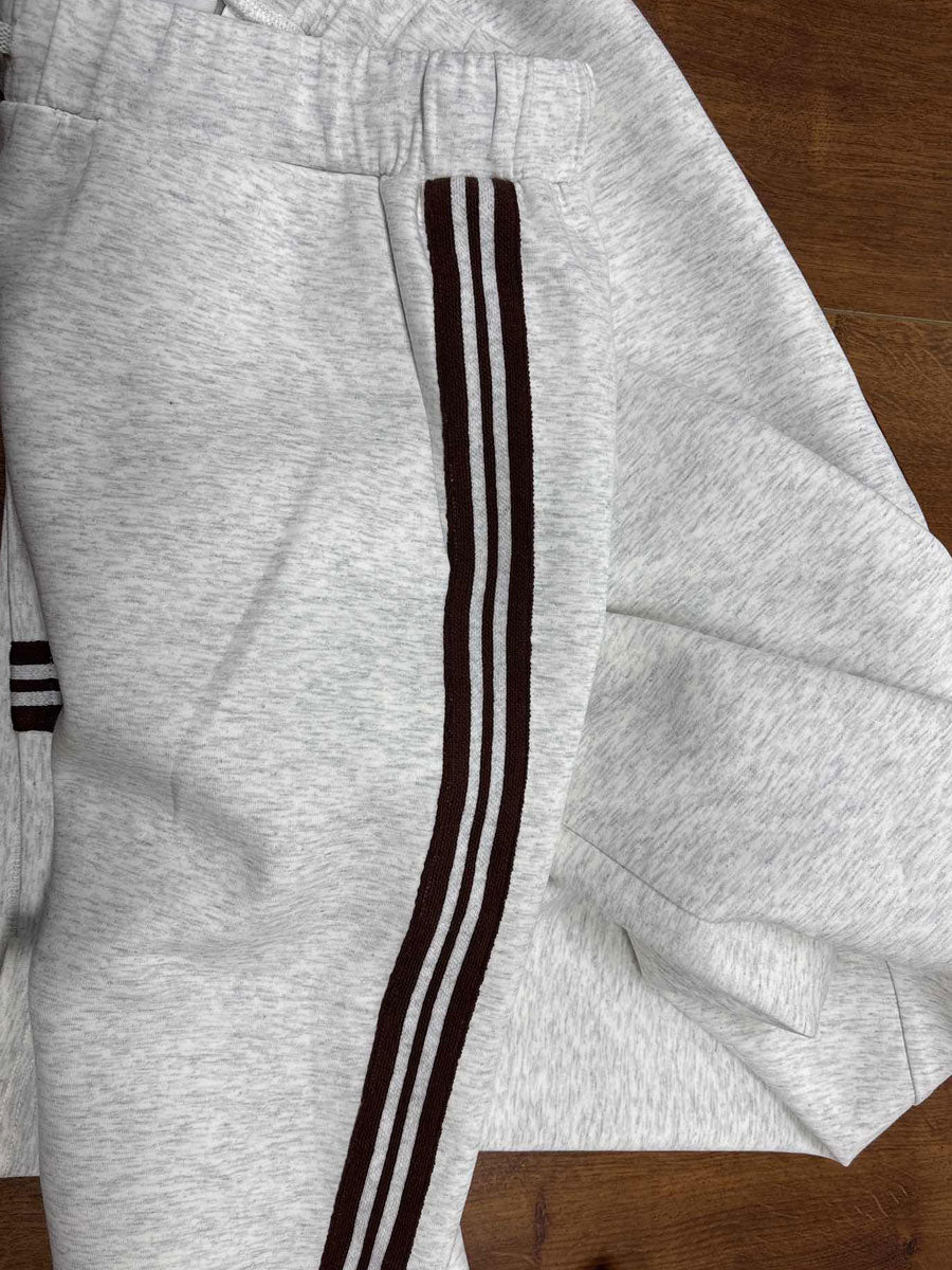 Half-Zip Tracksuit Co-Ord Set with Wide-Leg Trousers
