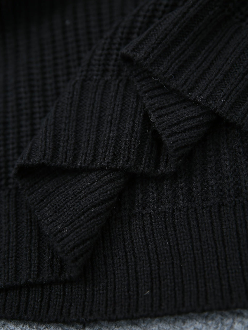 Relaxed half roll neck ribbed jumper dress with ribbed knit
