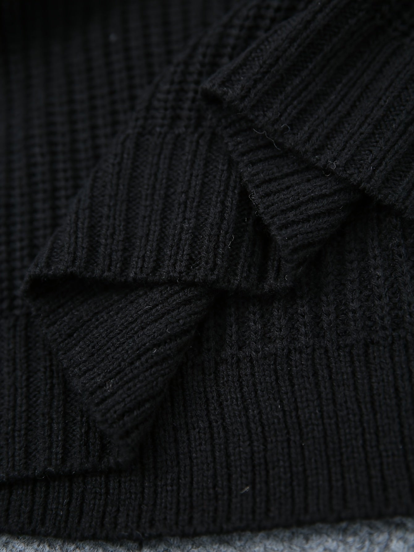 Relaxed half roll neck ribbed jumper dress with ribbed knit