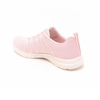Front view of women's sparkle knit sneakers breathable upper