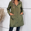 Green Lightweight Windbreaker Jacket, front view