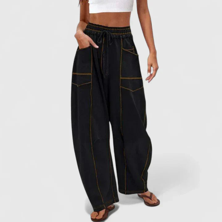 Wide-Leg Comfort Trousers
