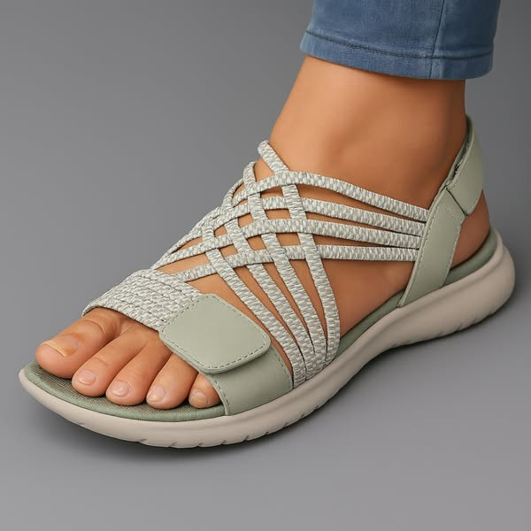 Maeve sandals elastic braided straps | Alba Muse
