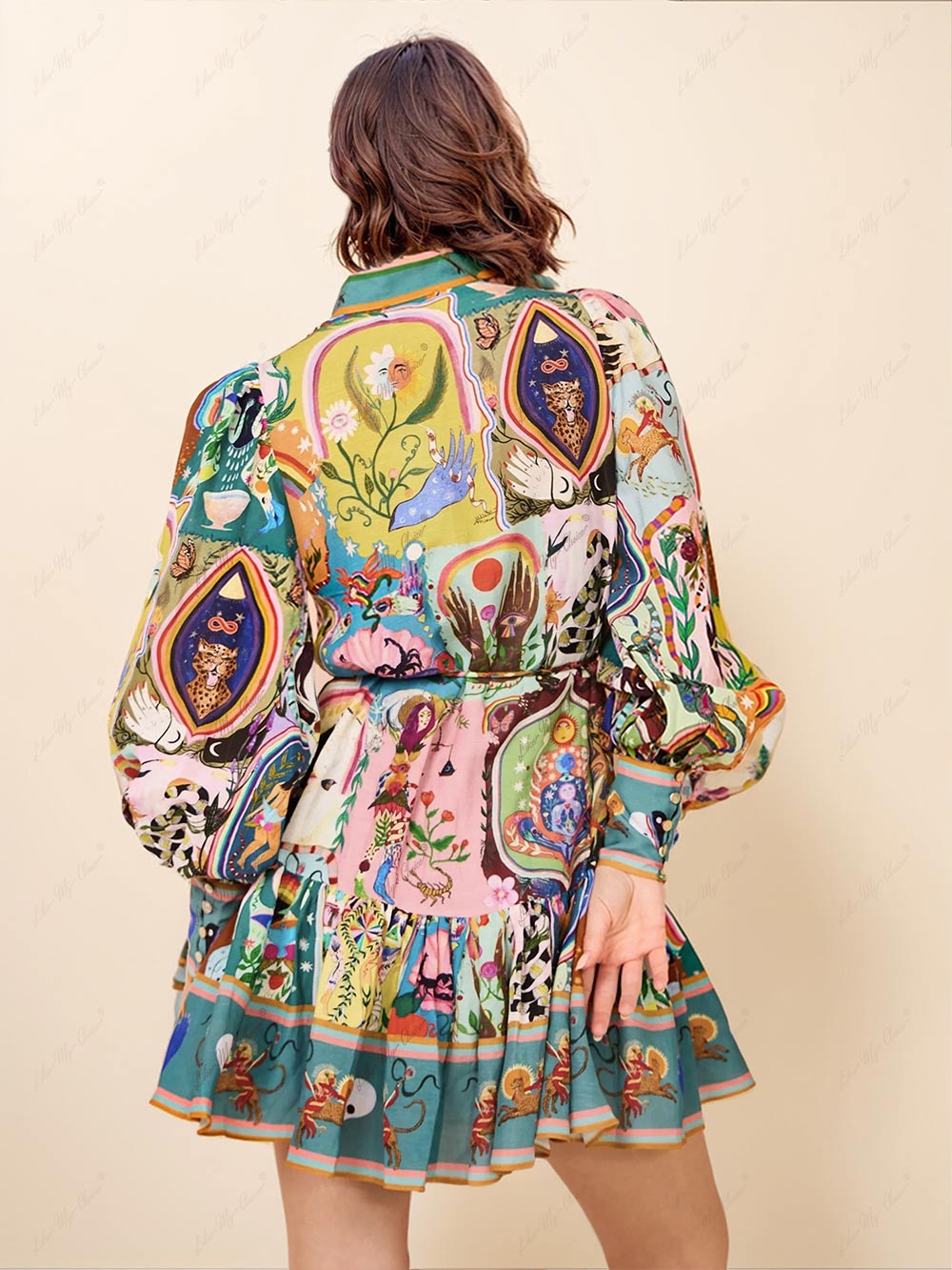 Long sleeve boho dress summer style | Alba Muse