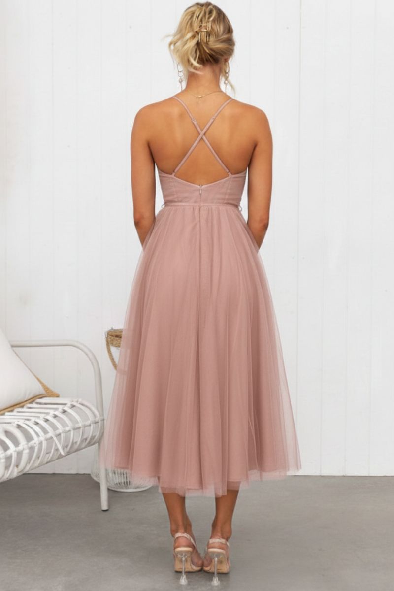 Women's Tulle Midi Dress