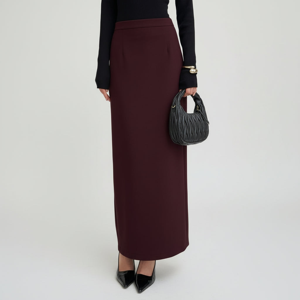 The Aisla Burgundy Skirt