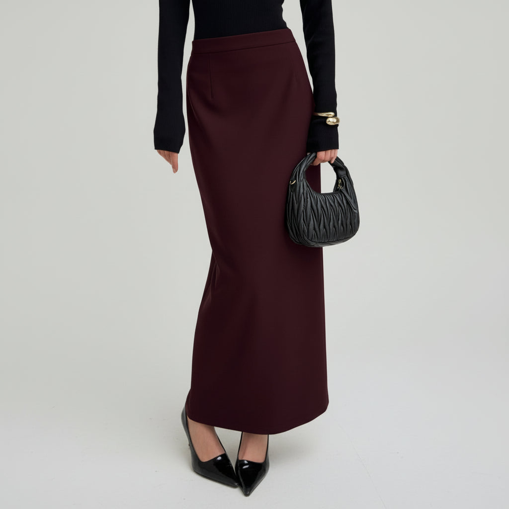 The Aisla Burgundy Skirt