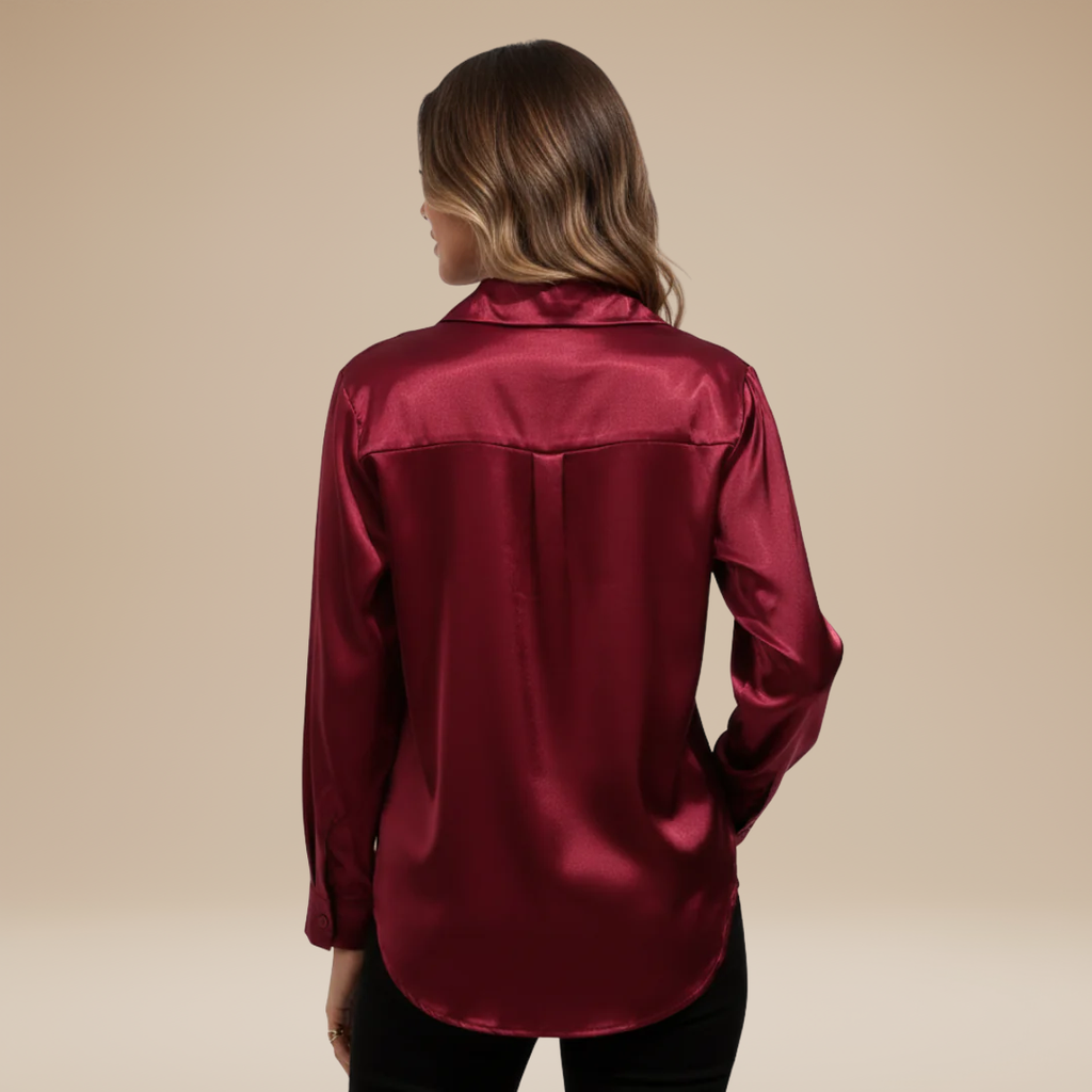 Elegant Women's Satin Shirt