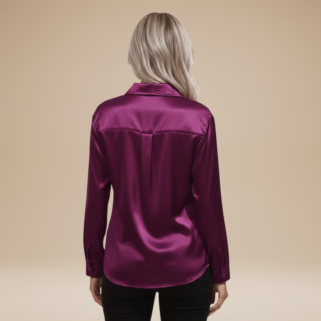 Elegant Women's Satin Shirt