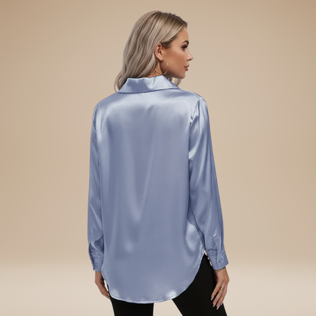Elegant Women's Satin Shirt