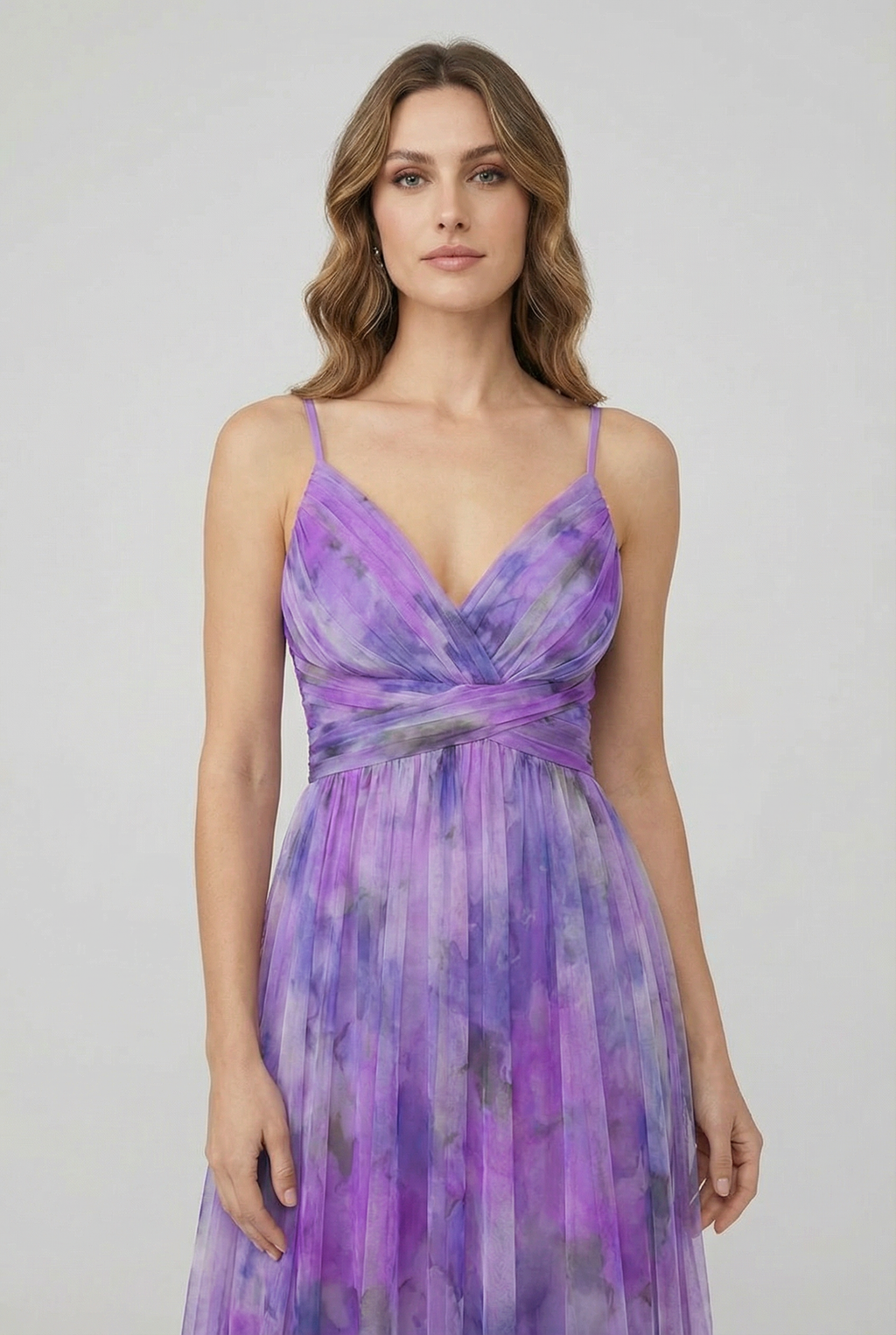 Women's  Floral Chiffon Maxi Dress