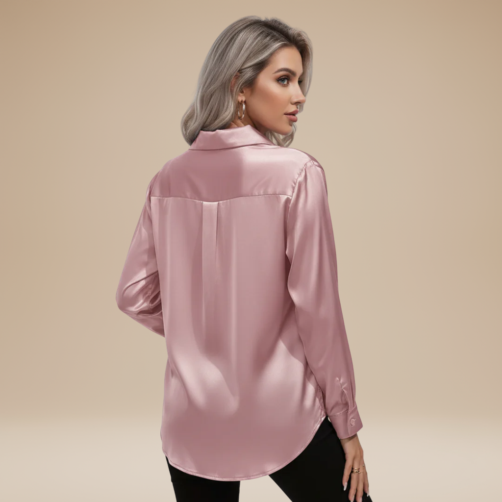 Elegant Women's Satin Shirt